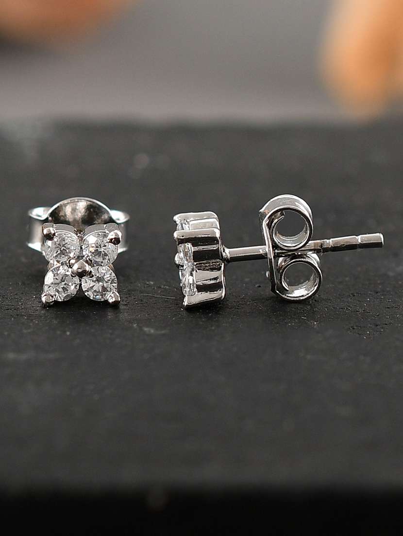  silver plated drop earring