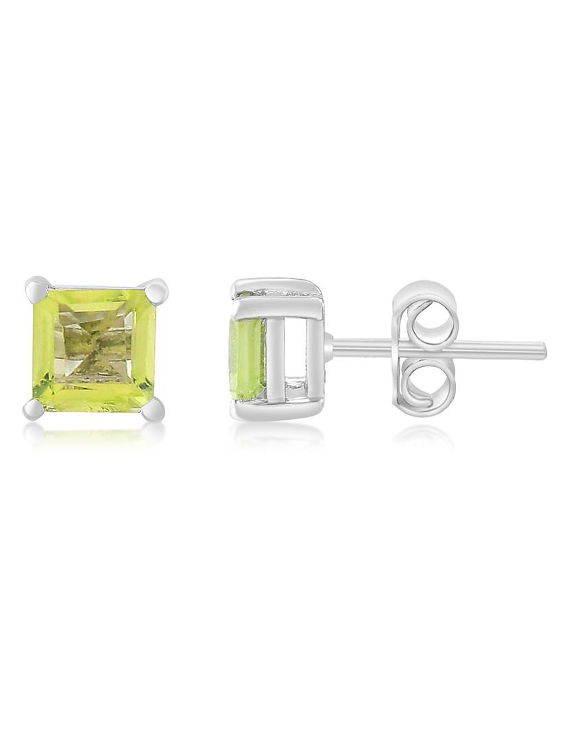 yellow silver plated drop earring - 19085254 -  Standard Image - 1