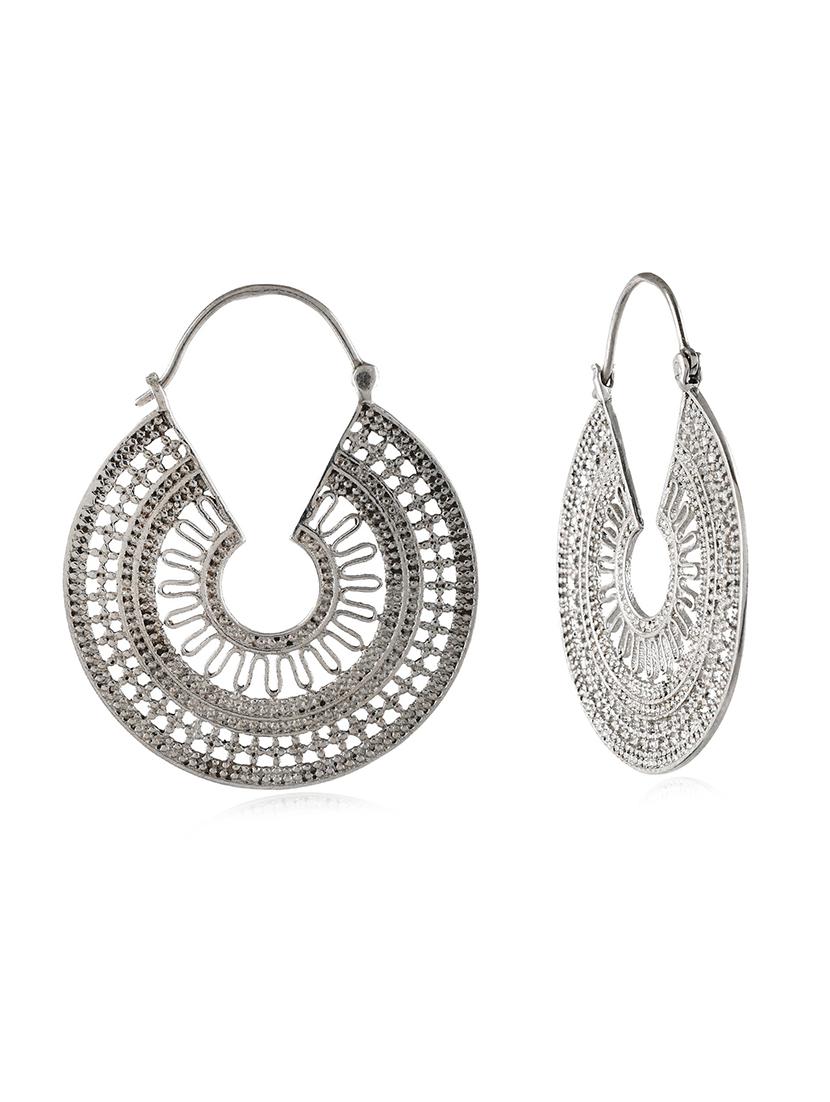 silver plated earring - 19085256 - Standard Image - 1