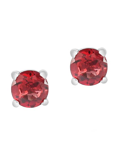 silver plated studs earring - 19085273 - Standard Image - 0