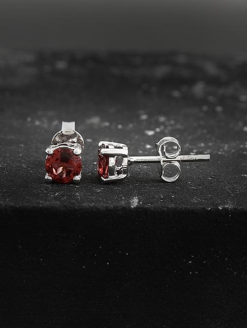 silver plated stud earring - 19085280 - Standard Image - 0