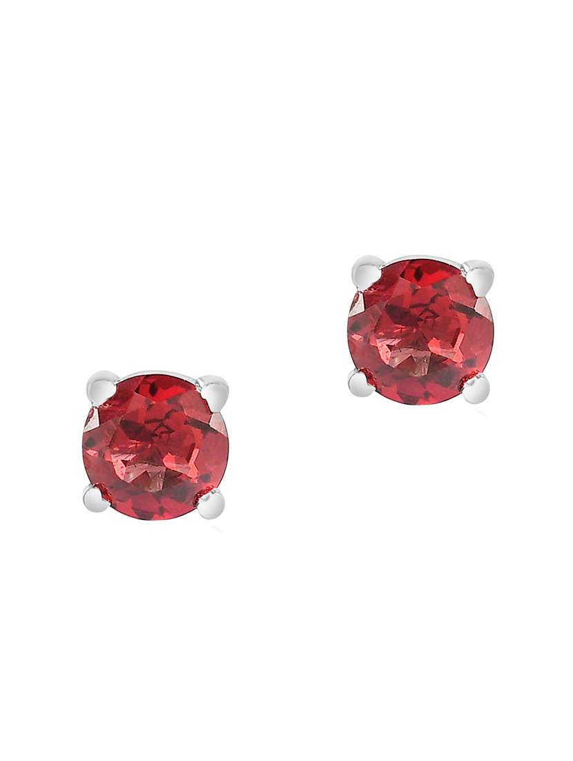 silver plated stud earring