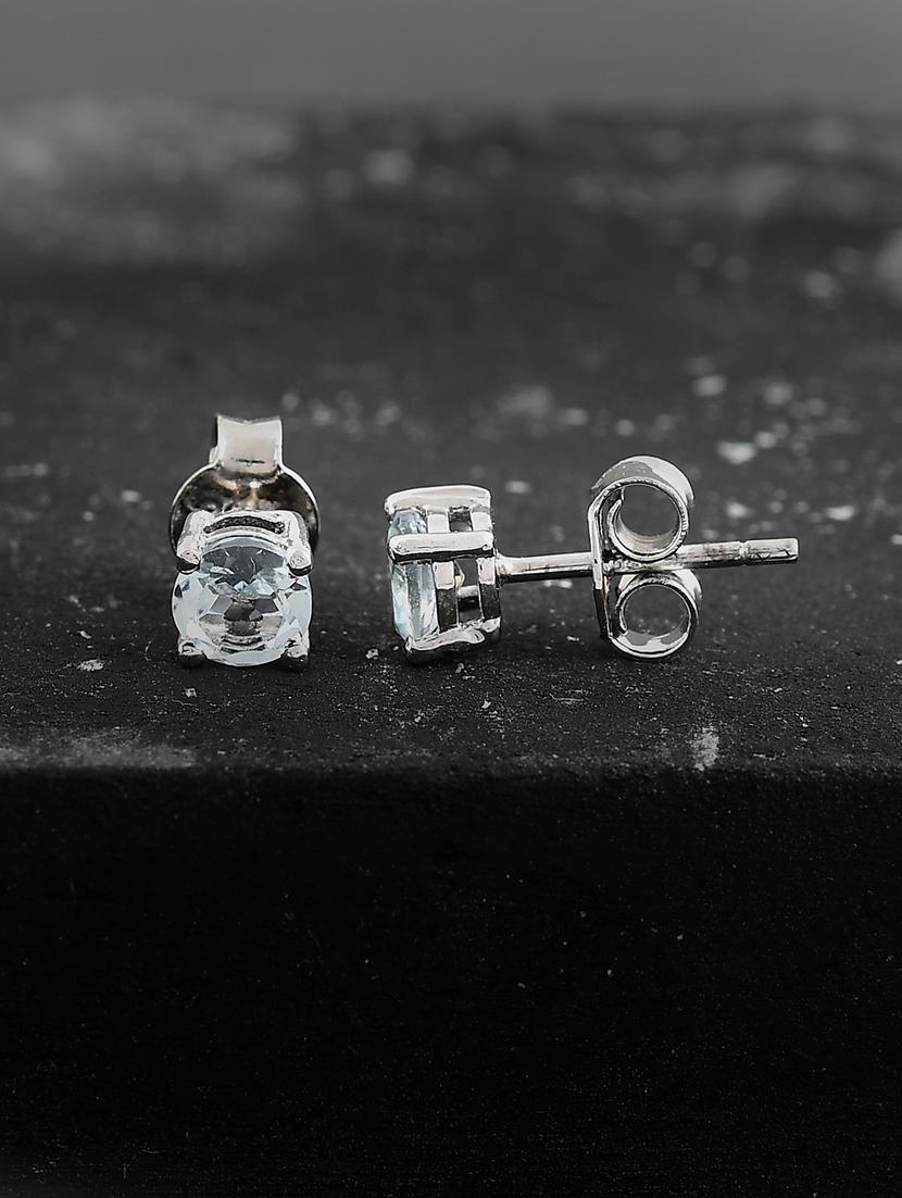 silver plated stud earring - 19085284 -  Zoom Image - 0