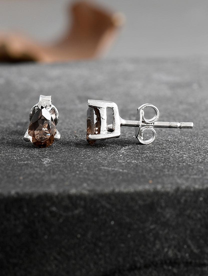silver plated stud earring - 19085288 - Zoom Image - 0