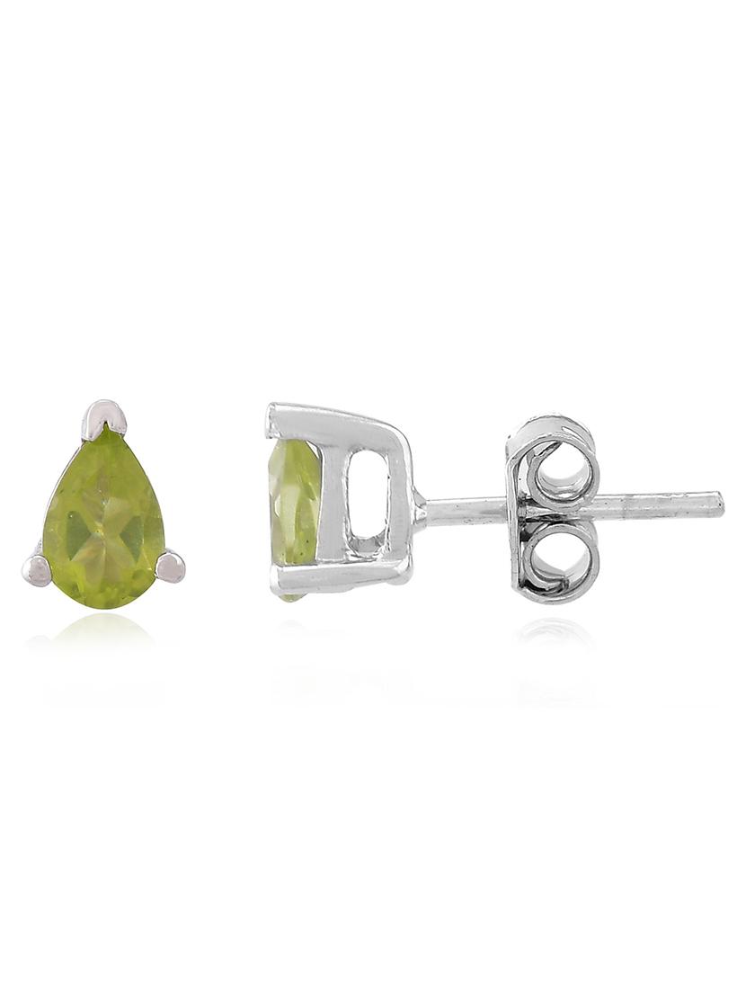 silver plated stud earring - 19085297 -  Standard Image - 1