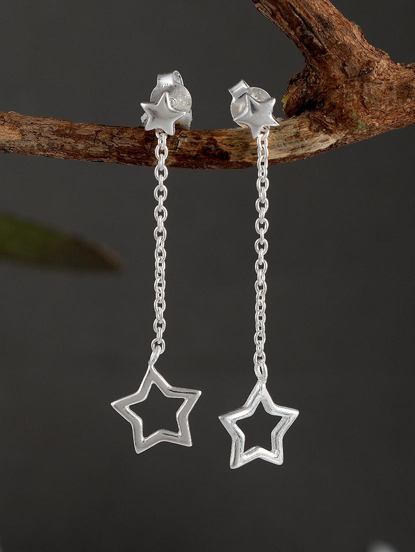 silver plated dangler earring - 19085302 - Zoom Image - 0