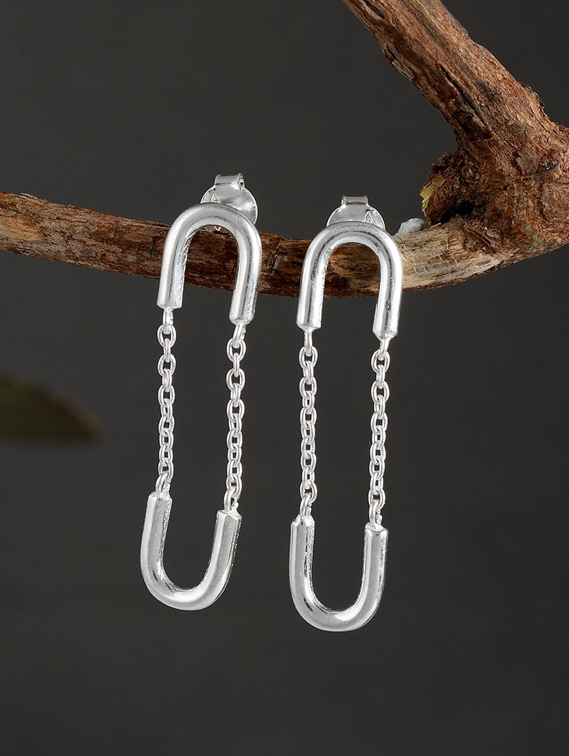silver plated dangler earring - 19085305 - Zoom Image - 0