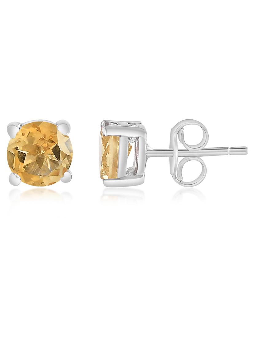 silver plated stud earring - 19085311 -  Standard Image - 1