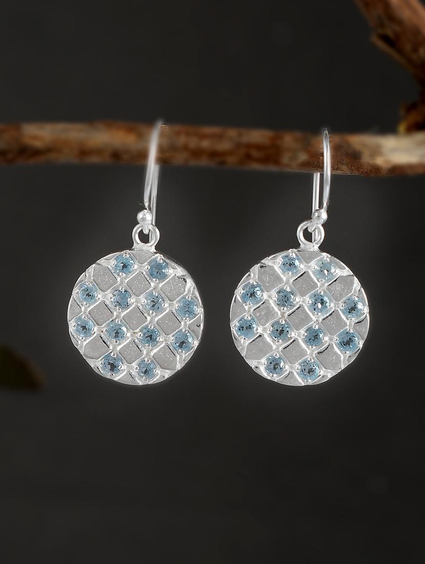 silver plated drop earring - 19085317 - Zoom Image - 0