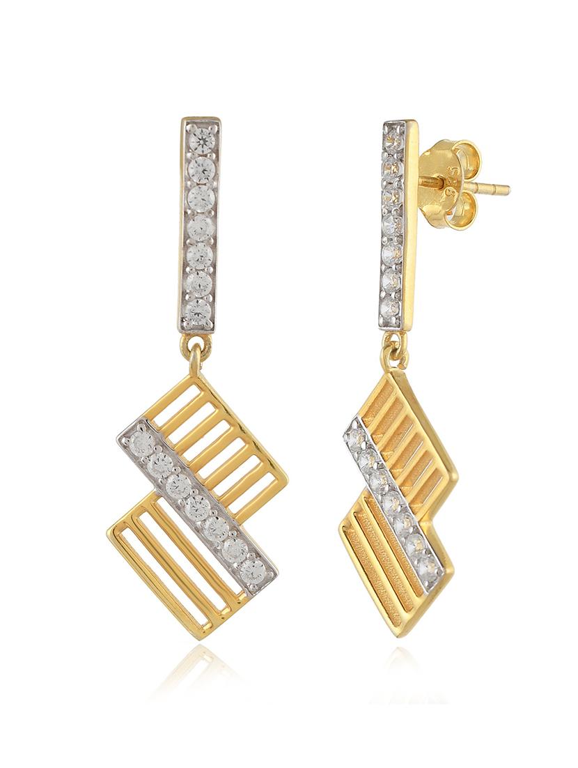 silver plated dangler earring - 19085319 -  Standard Image - 1