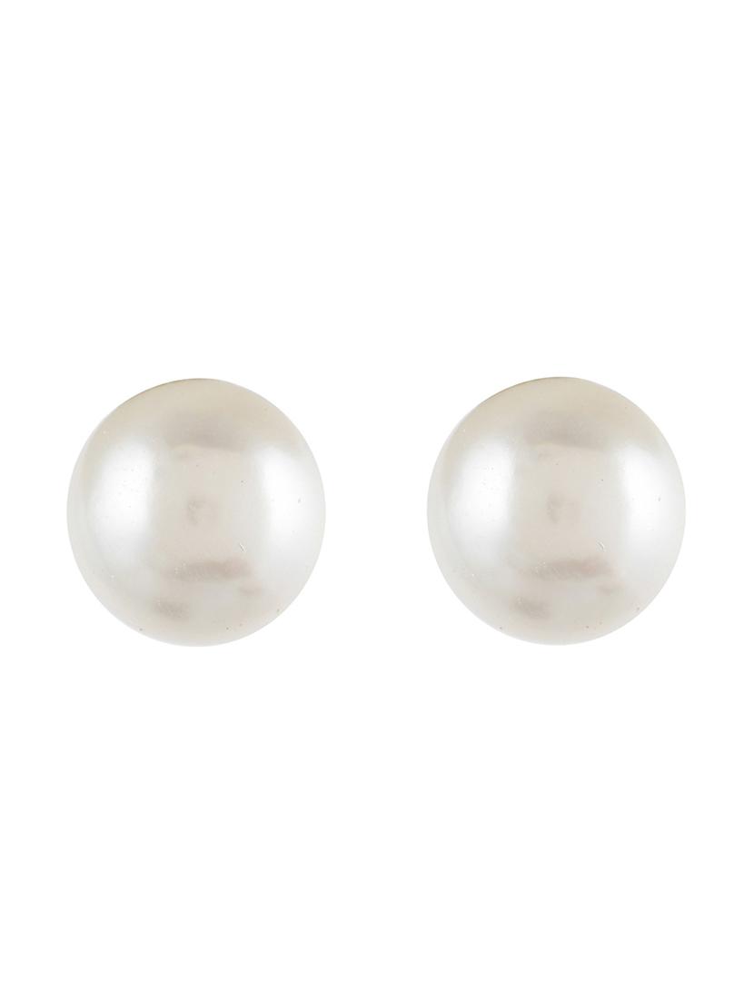 silver plated stud earring - 19085326 -  Standard Image - 1