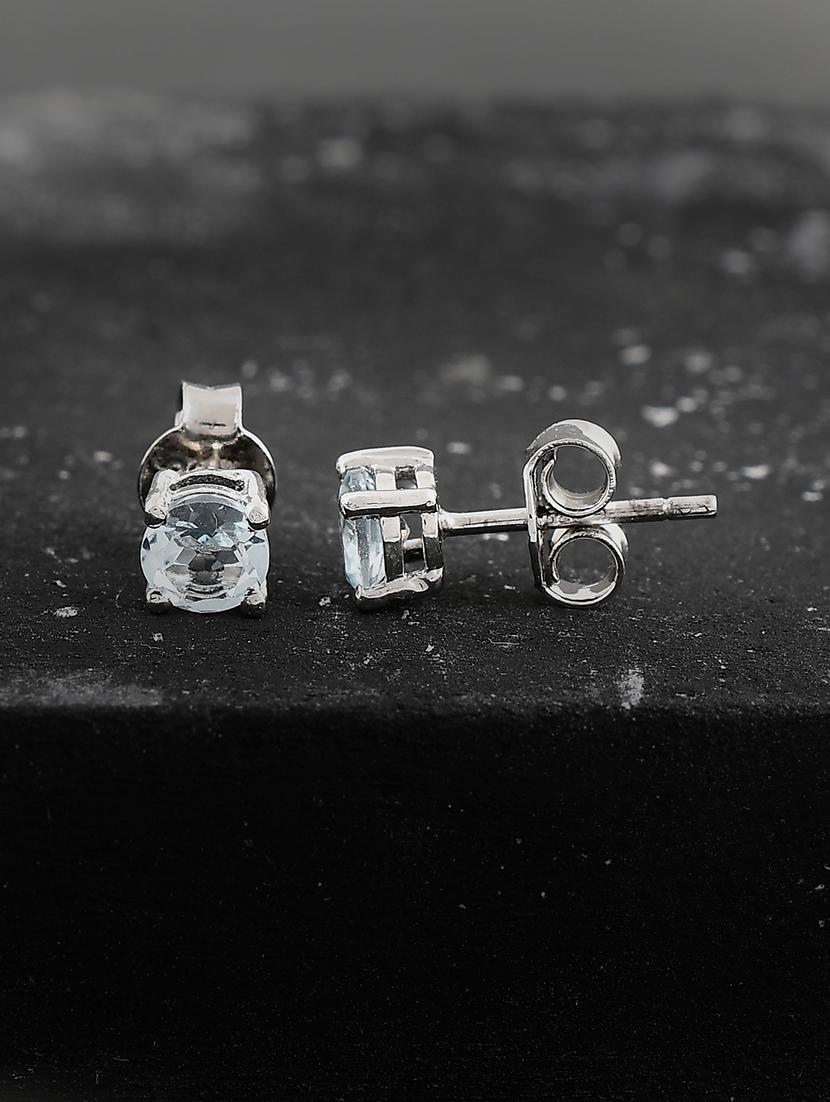silver plated stud earring - 19085342 - Zoom Image - 0