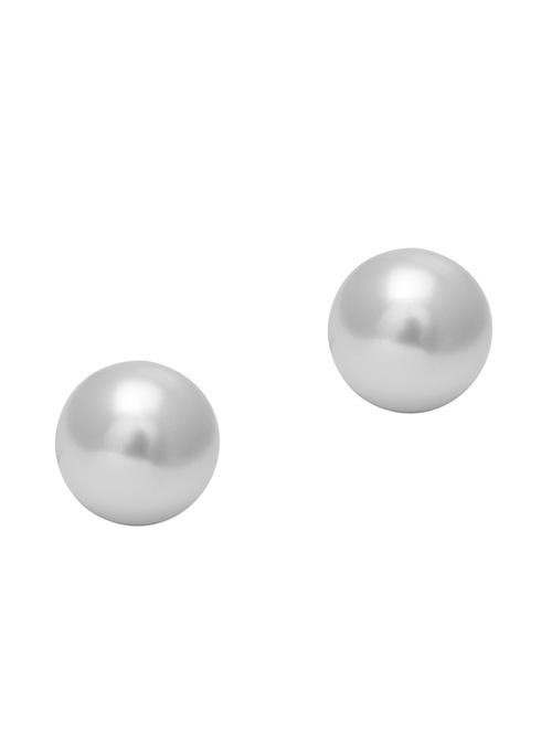 silver plated stud earring - 19085351 -  Standard Image - 0