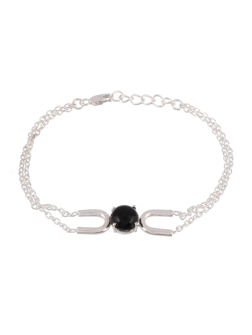 silver colored metal bangle - 19085365 - Standard Image - 1