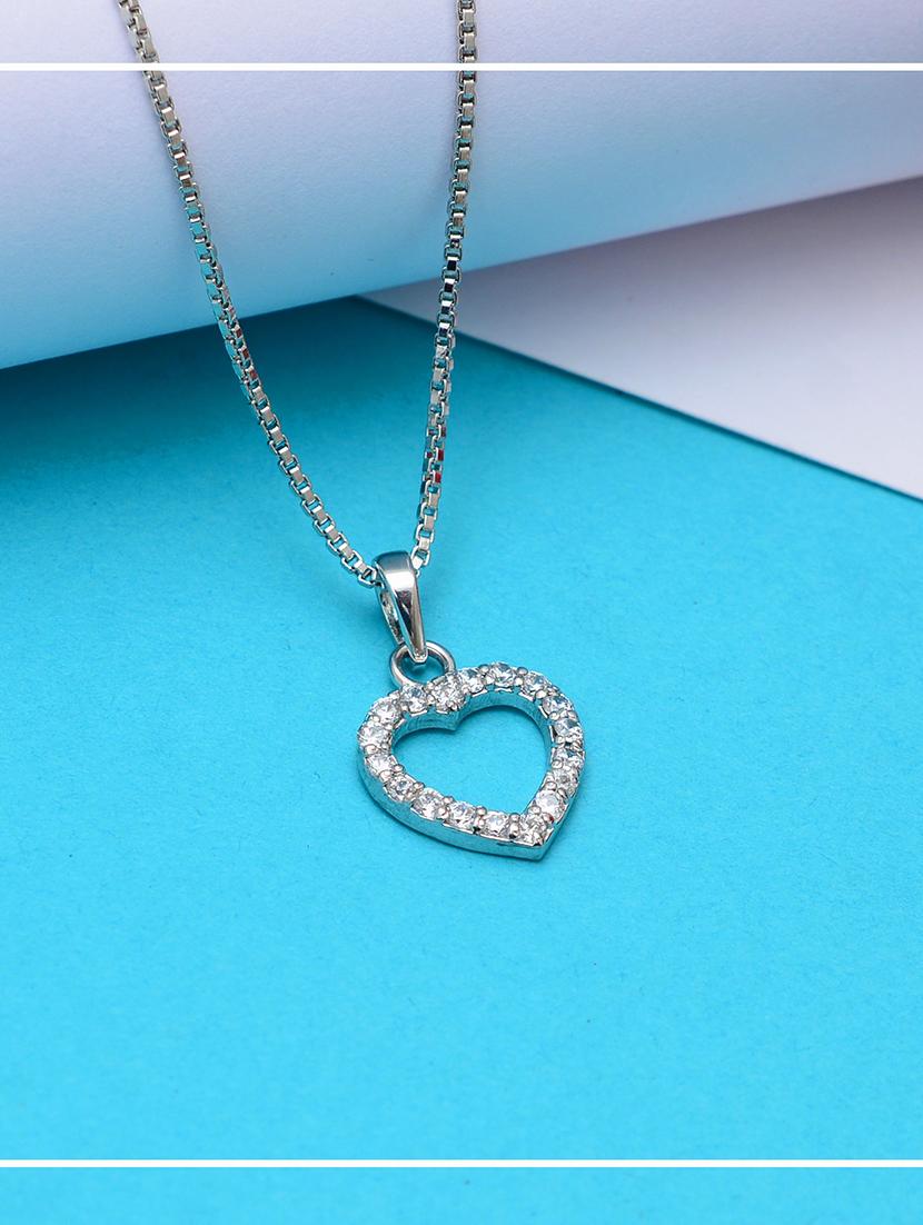 silver plated stone embellished pendant - 19085421 - Zoom Image - 0