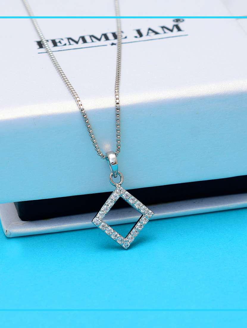 silver metal pendant