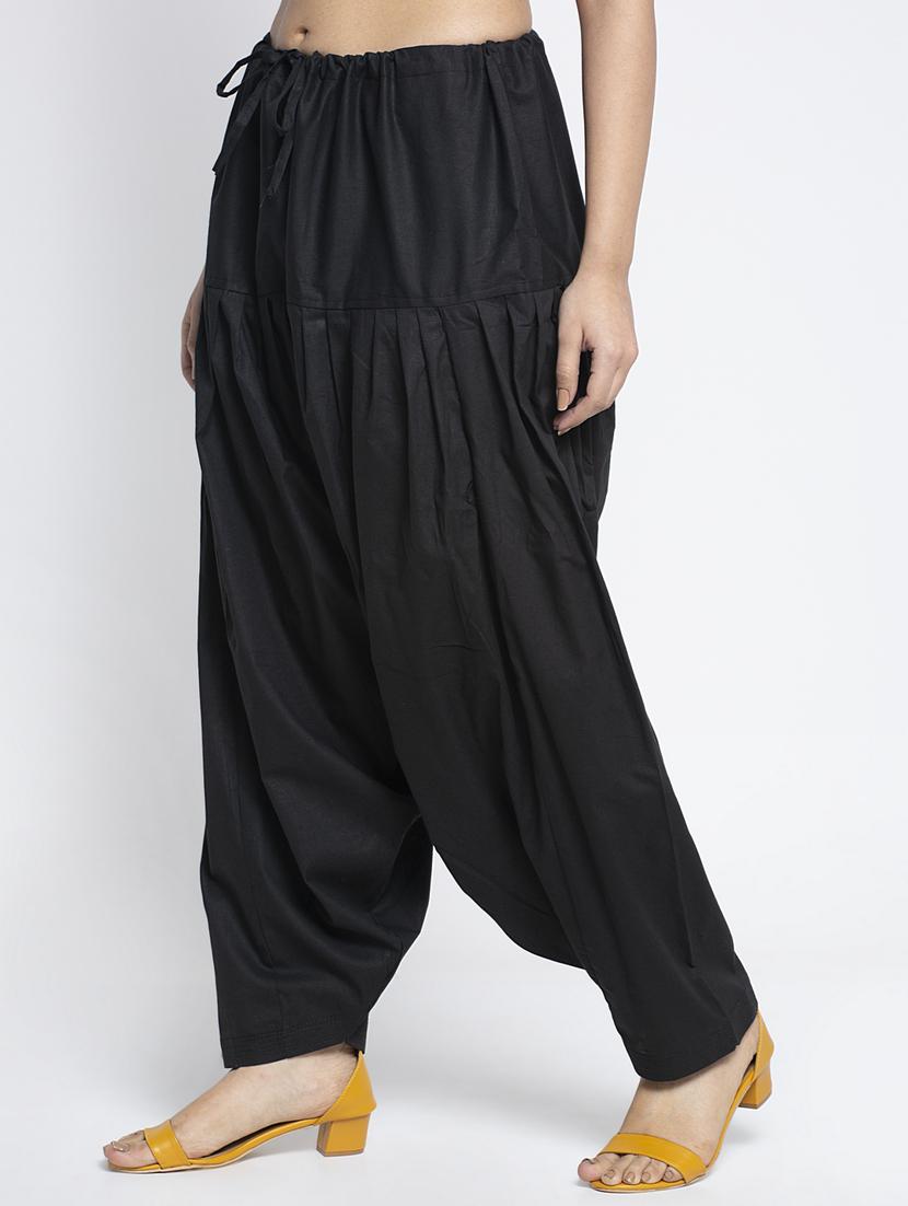 mid rise solid salwar - 19085745 - Standard Image - 1