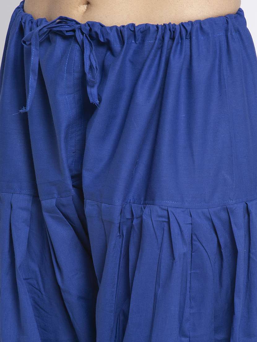 mid rise solid salwar - 19085749 - Standard Image - 4