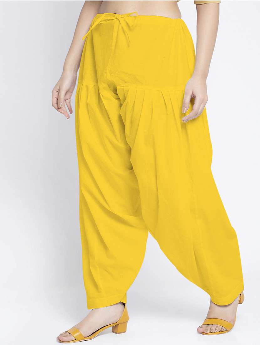 mid rise solid salwar - 19085750 - Standard Image - 1