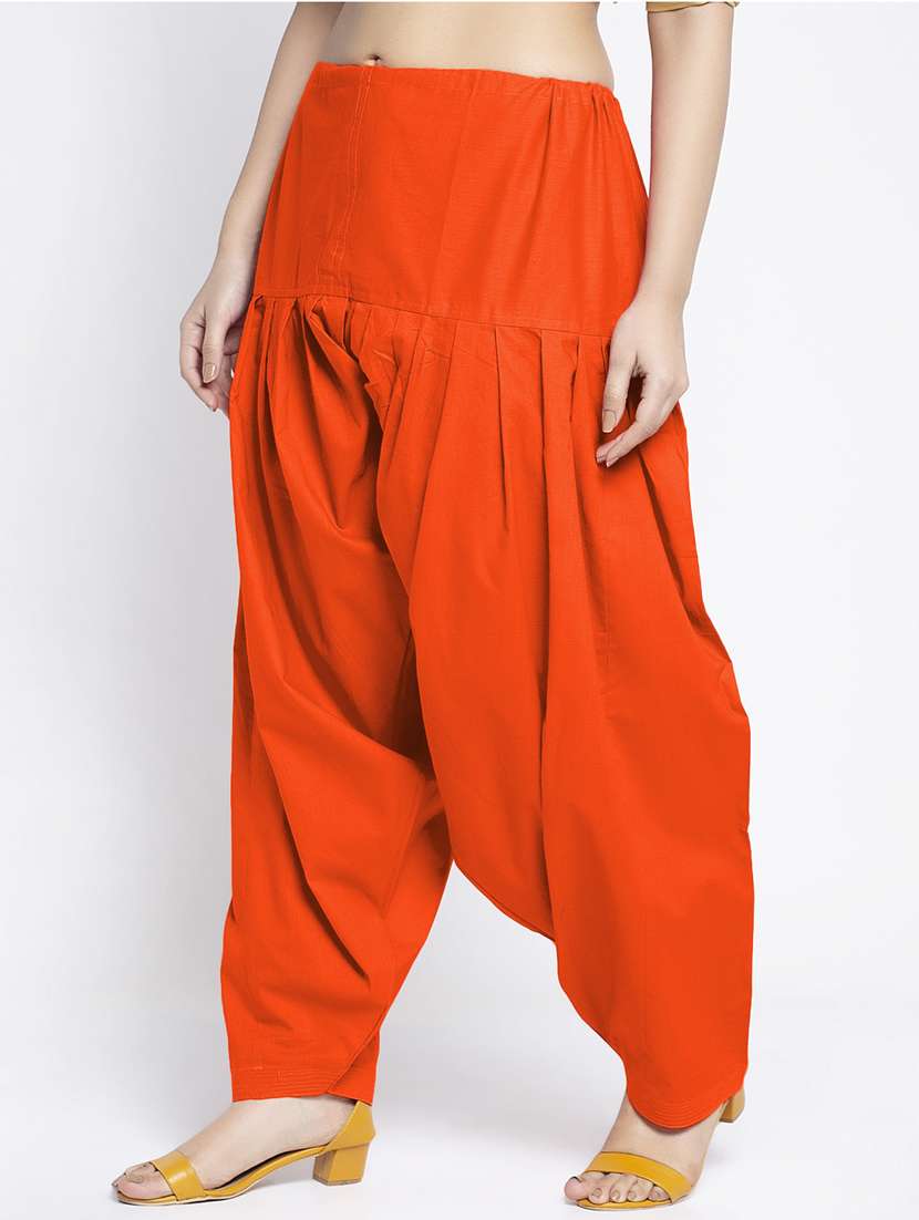 mid rise solid salwar - 19085752 - Standard Image - 1