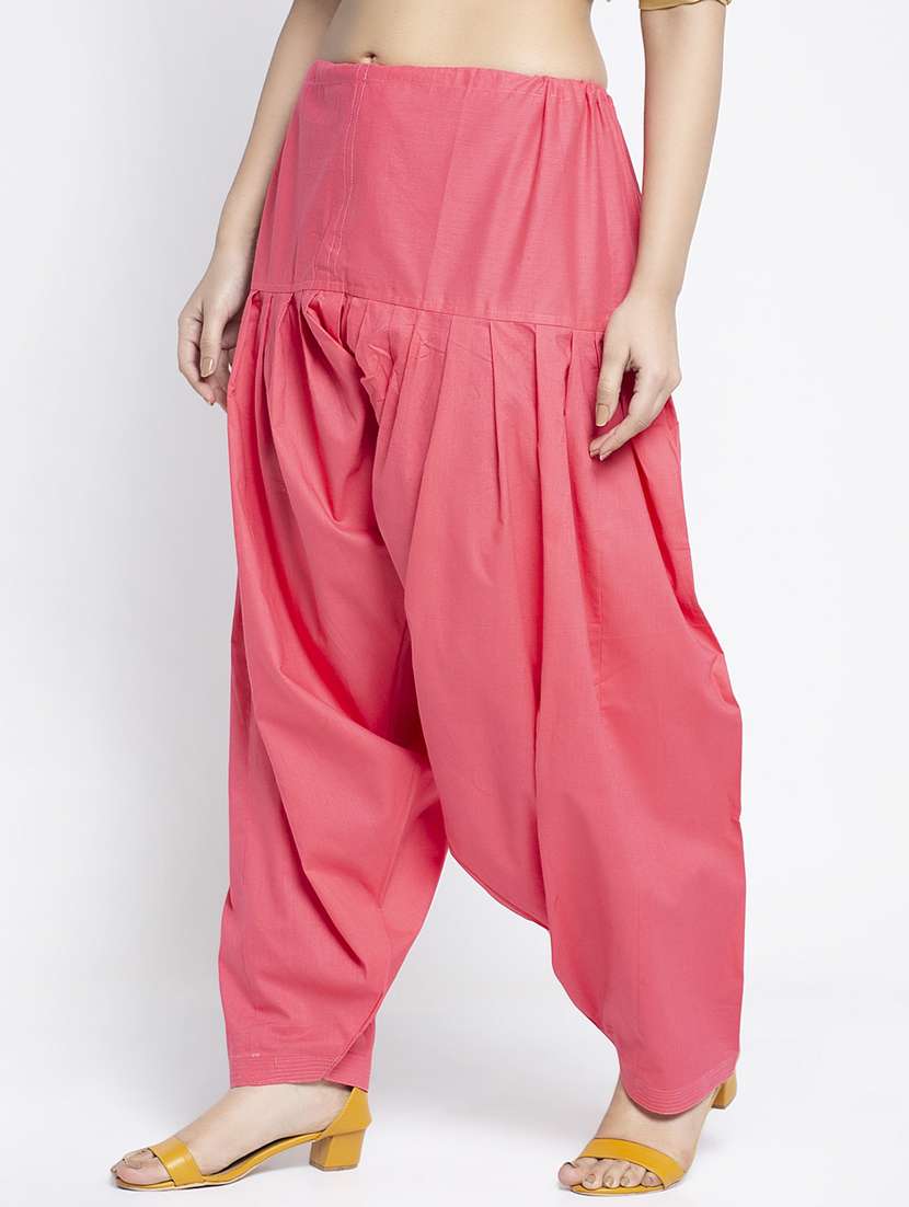 mid rise solid salwar - 19085757 - Standard Image - 1