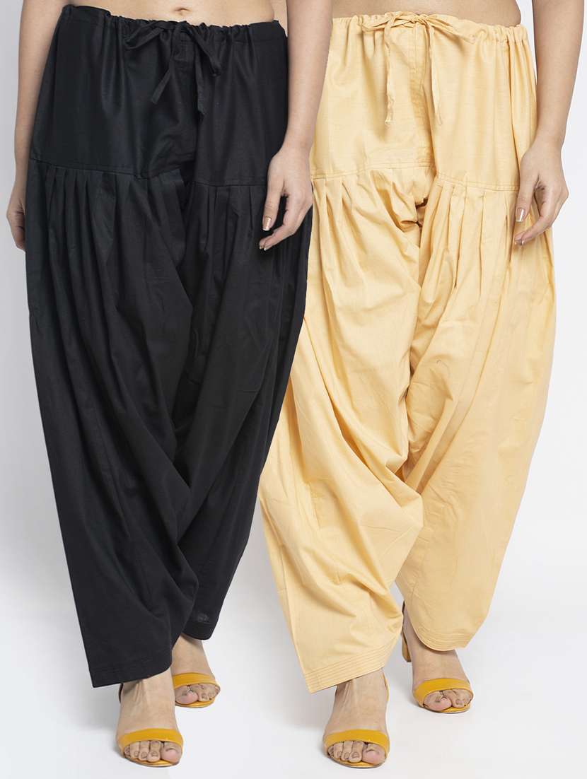 pack of 2 mid rise solid salwar 