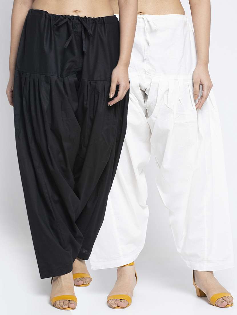 pack of 2 mid rise solid salwar 