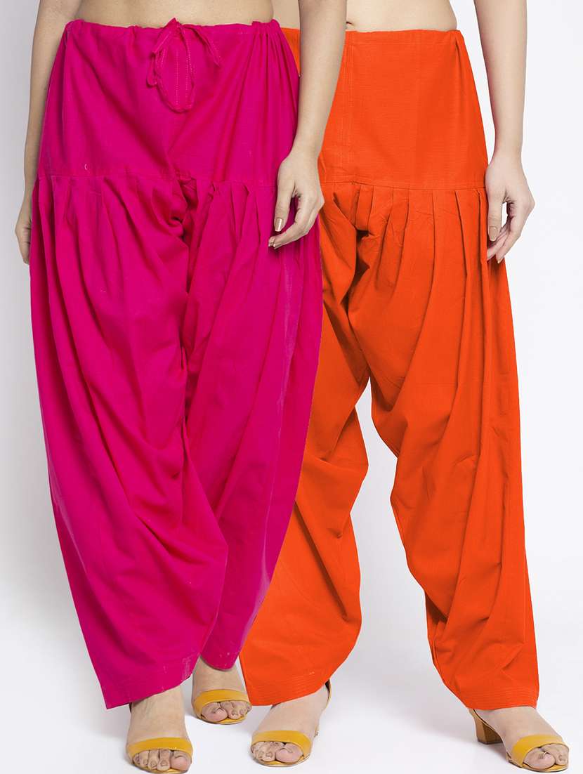 pack of 2 solid patiyala salwar  - 19085863 -  Zoom Image - 0