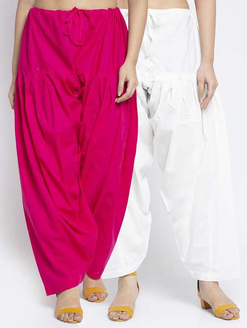 pack of 2 mid rise solid salwar  - 19085873 -  Standard Image - 0