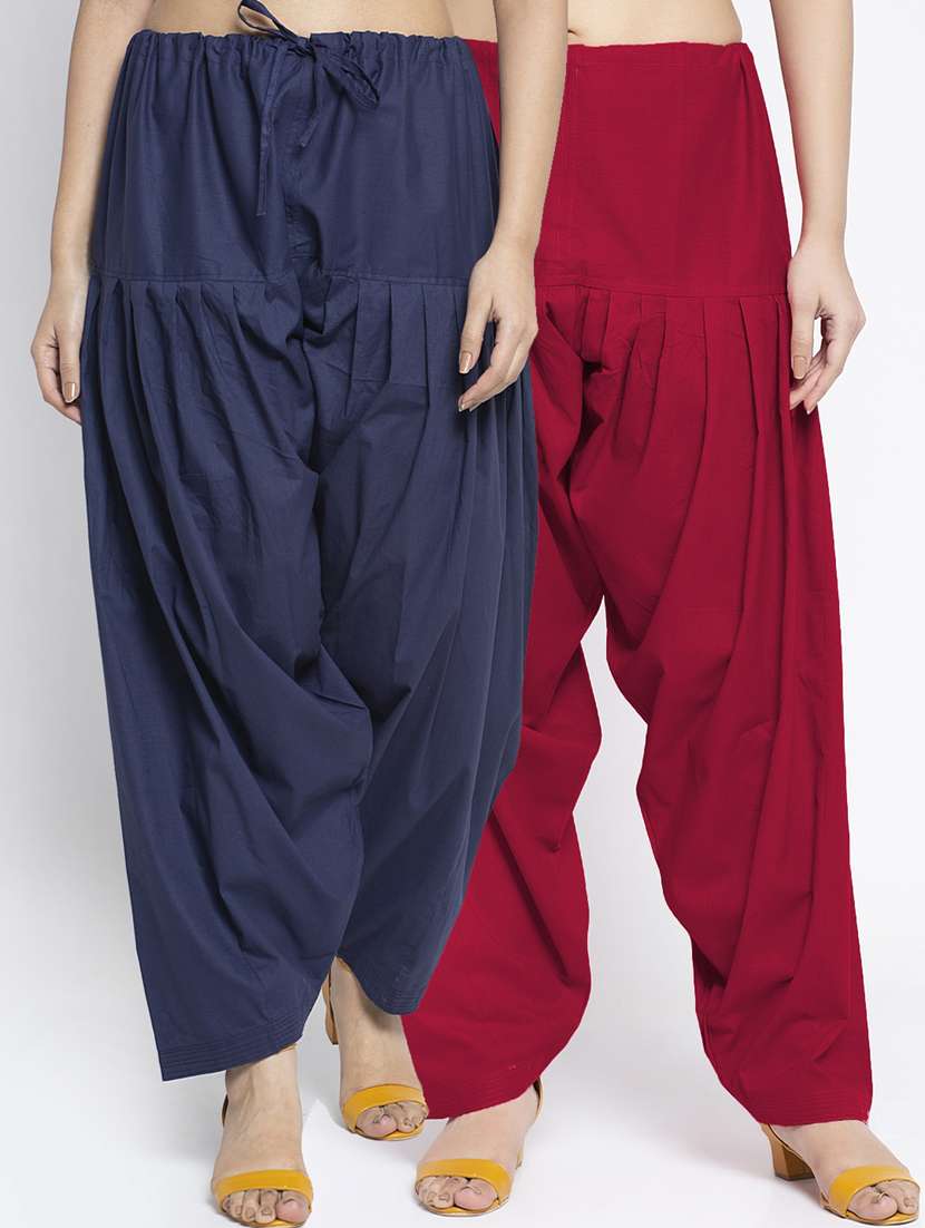 pack of 2 mid rise solid salwar 