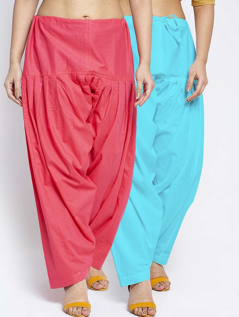 pack of 2 mid rise solid salwar 