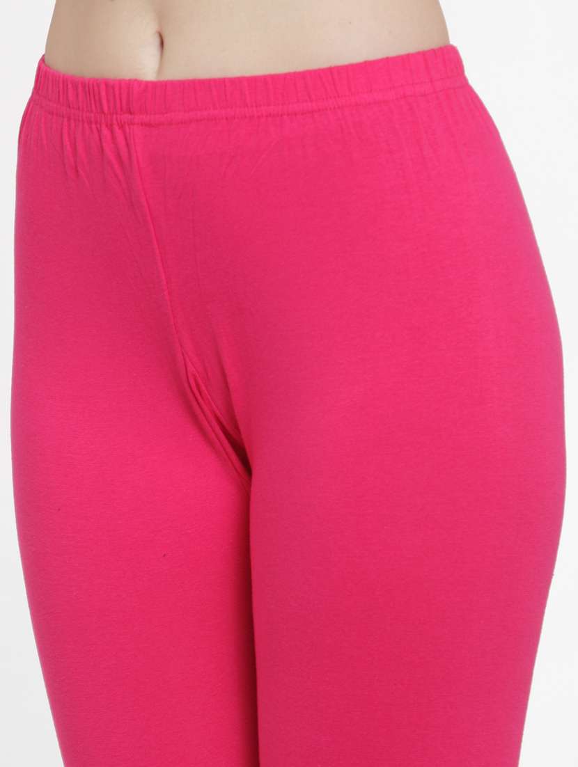 mid rise solid capri leggings - 19085951 - Standard Image - 4
