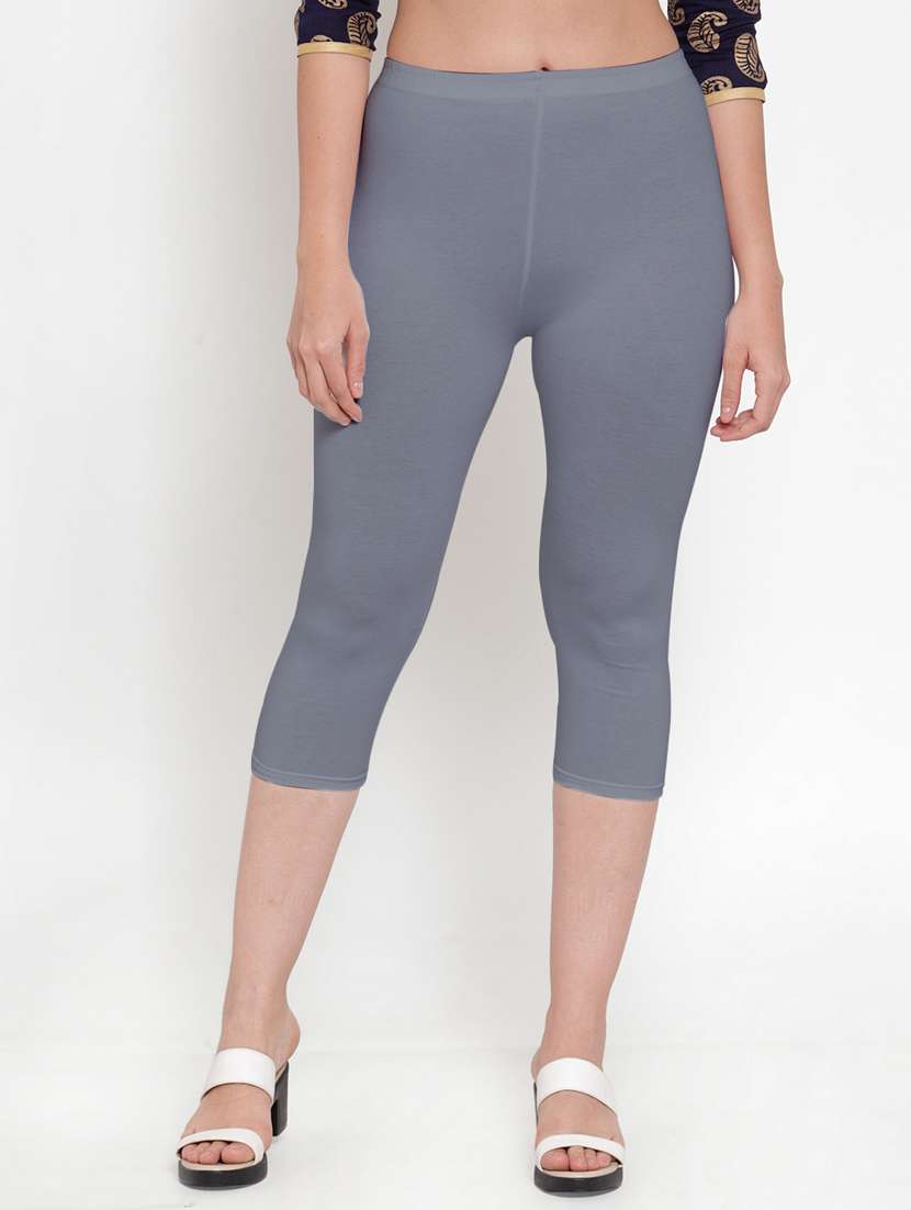 pack of 2 solid capri legging  - 19086022 -  Standard Image - 1