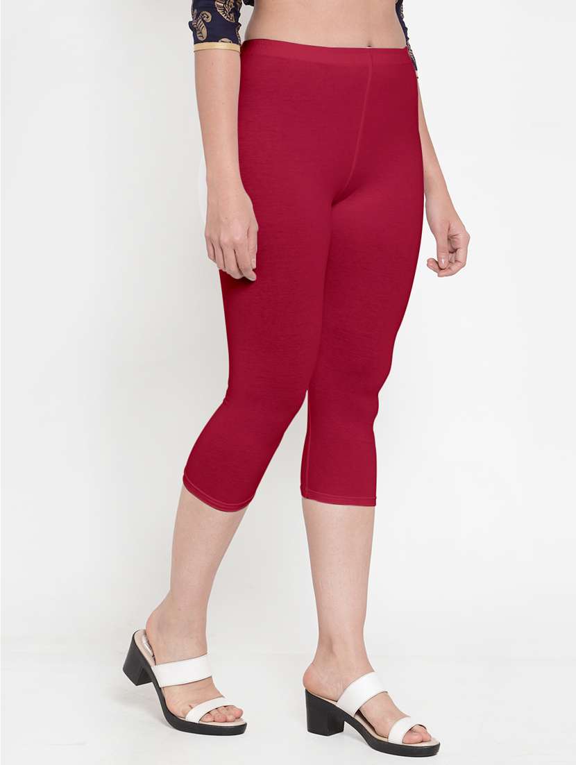 pack of 2 solid capri leggings  - 19086067 -  Standard Image - 4
