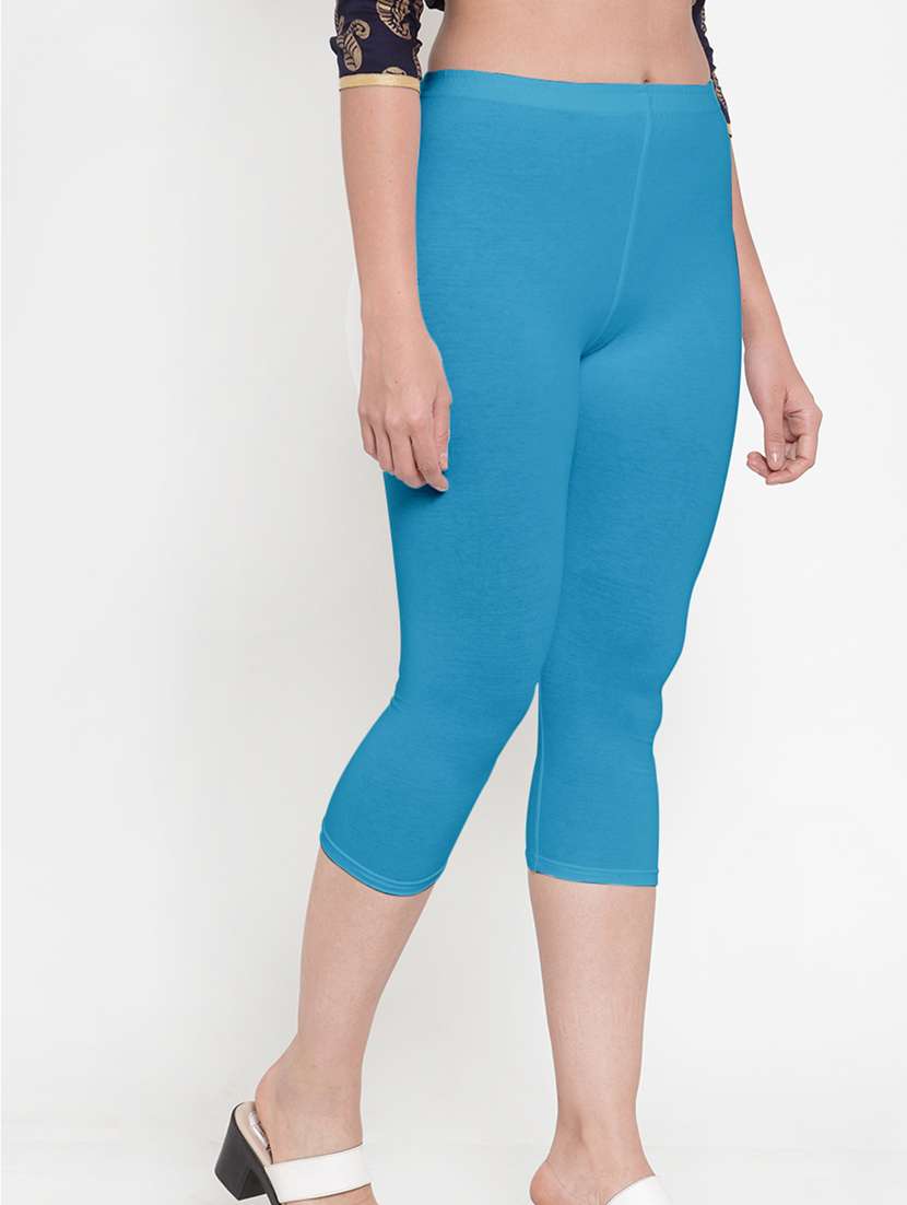 pack of 2 solid capri legging  - 19086129 -  Standard Image - 4