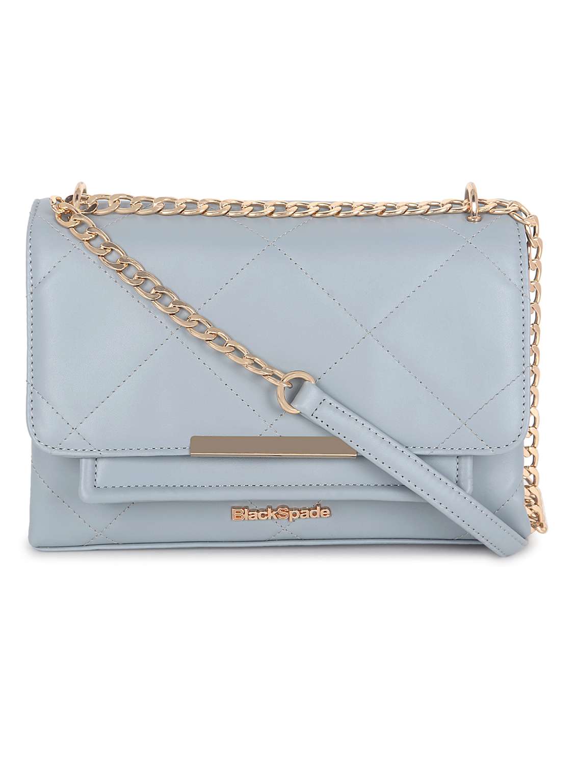 grey leatherette (pu) sling bag