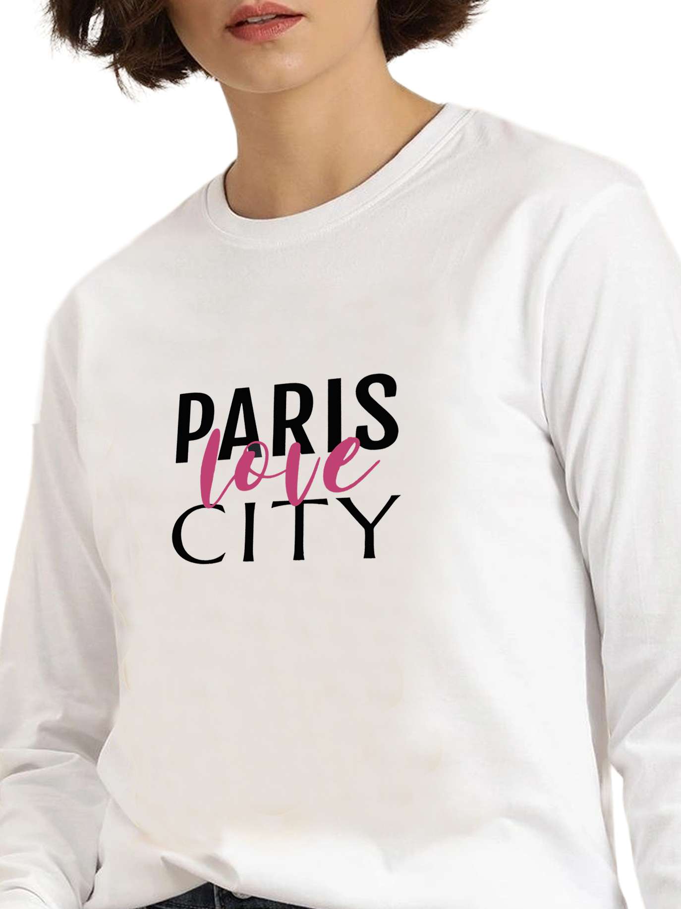 white cotton tshirt - 19086579 - Standard Image - 4