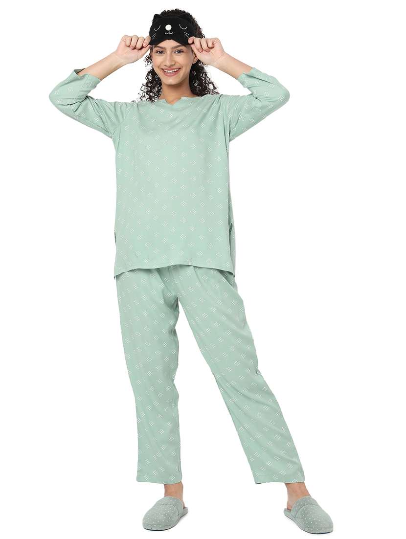 printed nightwear pajama set  - 19086704 -  Standard Image - 4