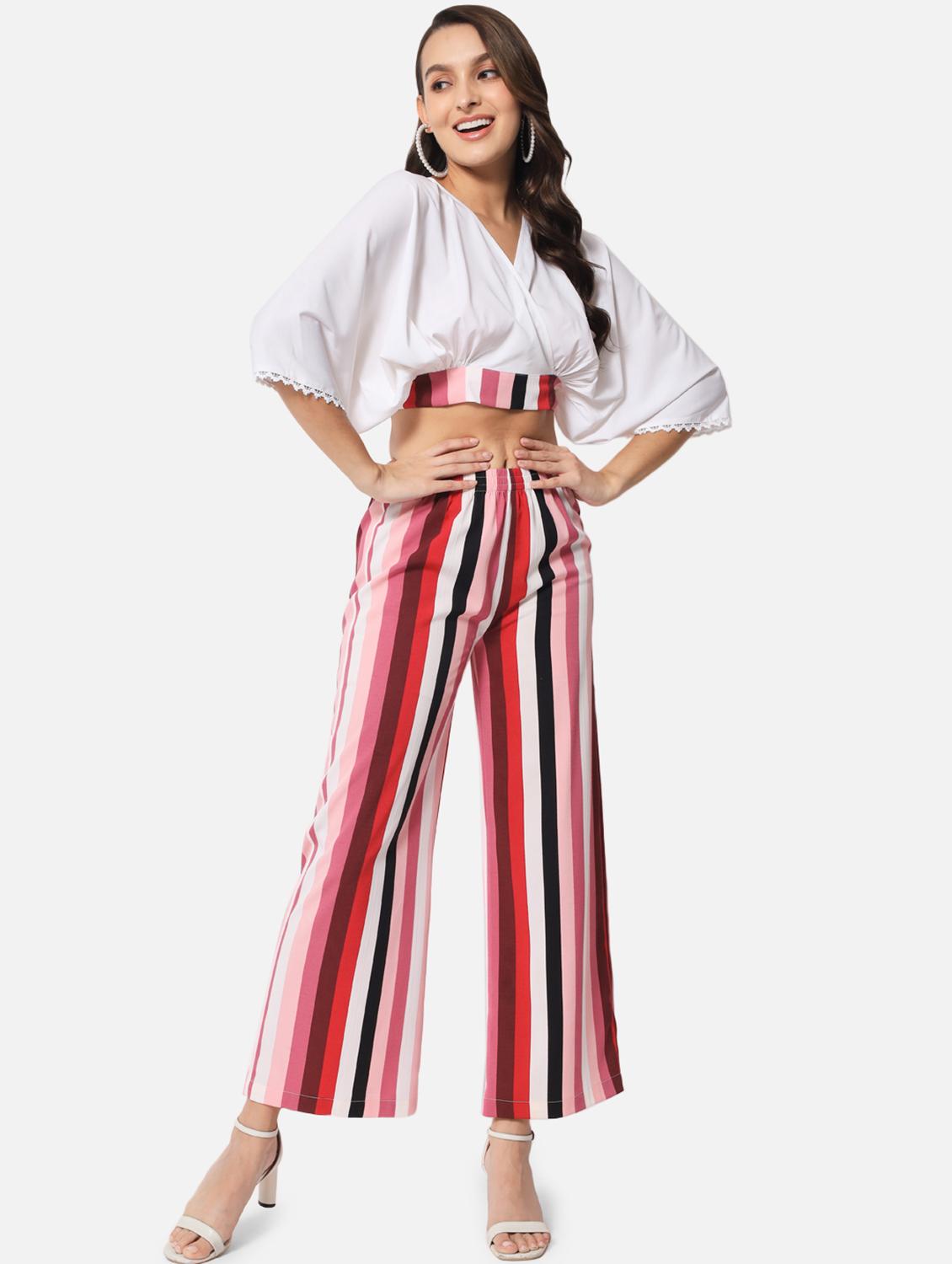 women's crop overlap neck top - 19086757 - Standard Image - 4