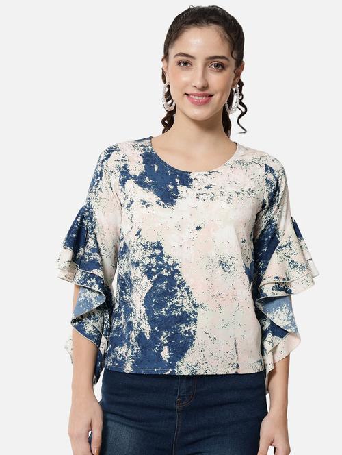 women's straight round neck top - 19086779 -  Standard Image - 0