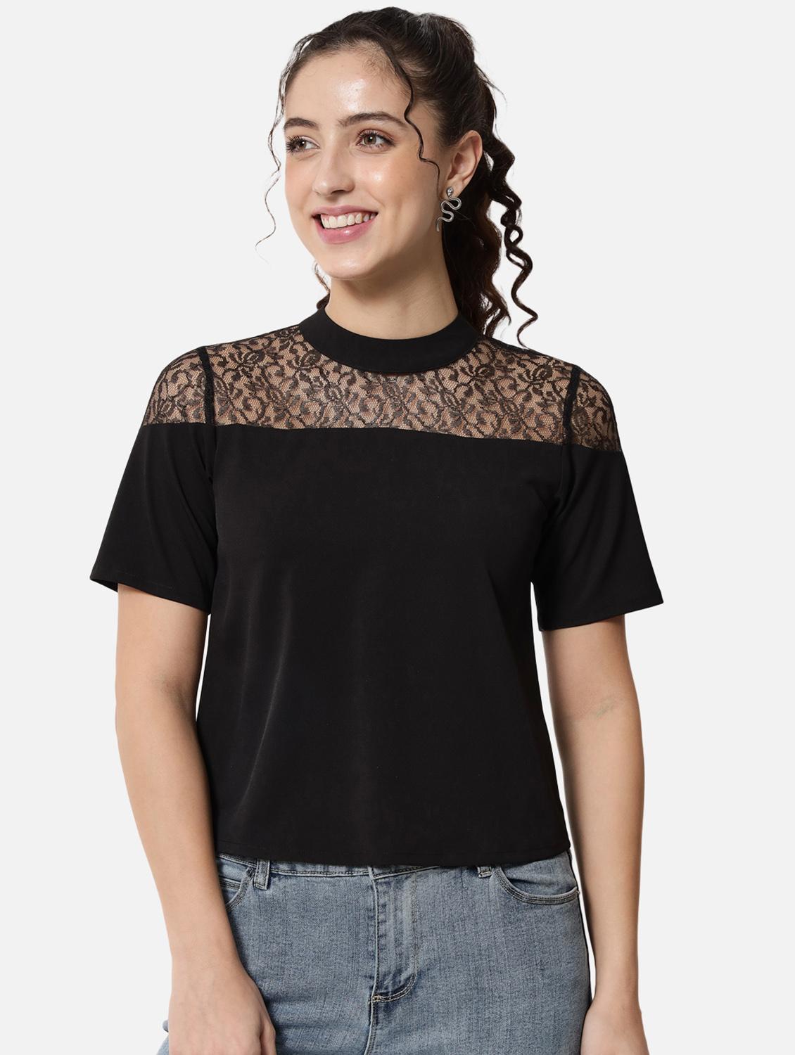 women's straight mock neck top - 19086785 - Zoom Image - 0