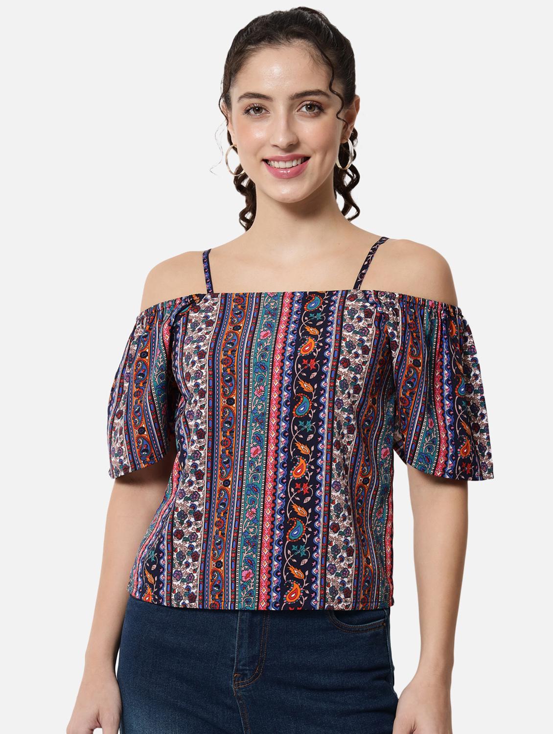 women's straight shoulder strap top - 19086787 - Zoom Image - 0