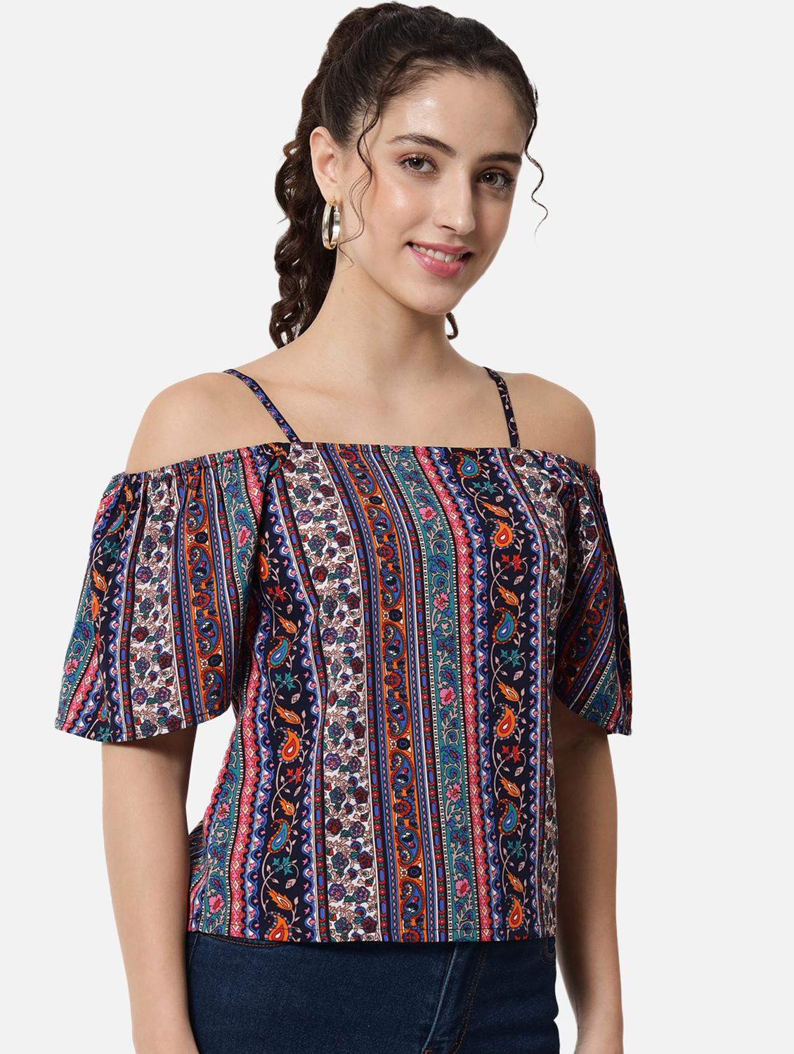 women's straight shoulder strap top - 19086787 -  Standard Image - 1