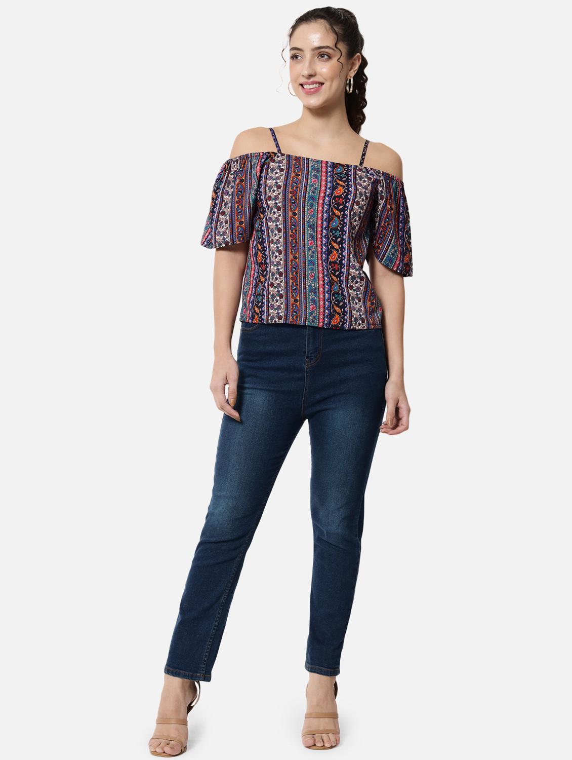 women's straight shoulder strap top - 19086787 - Standard Image - 4