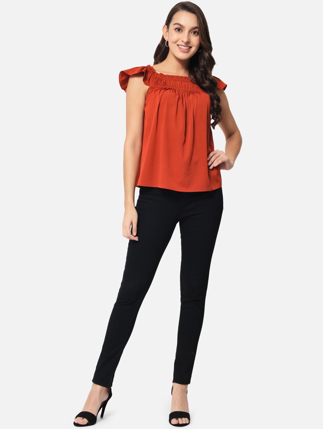 women's a line square neck top - 19086809 - Standard Image - 4