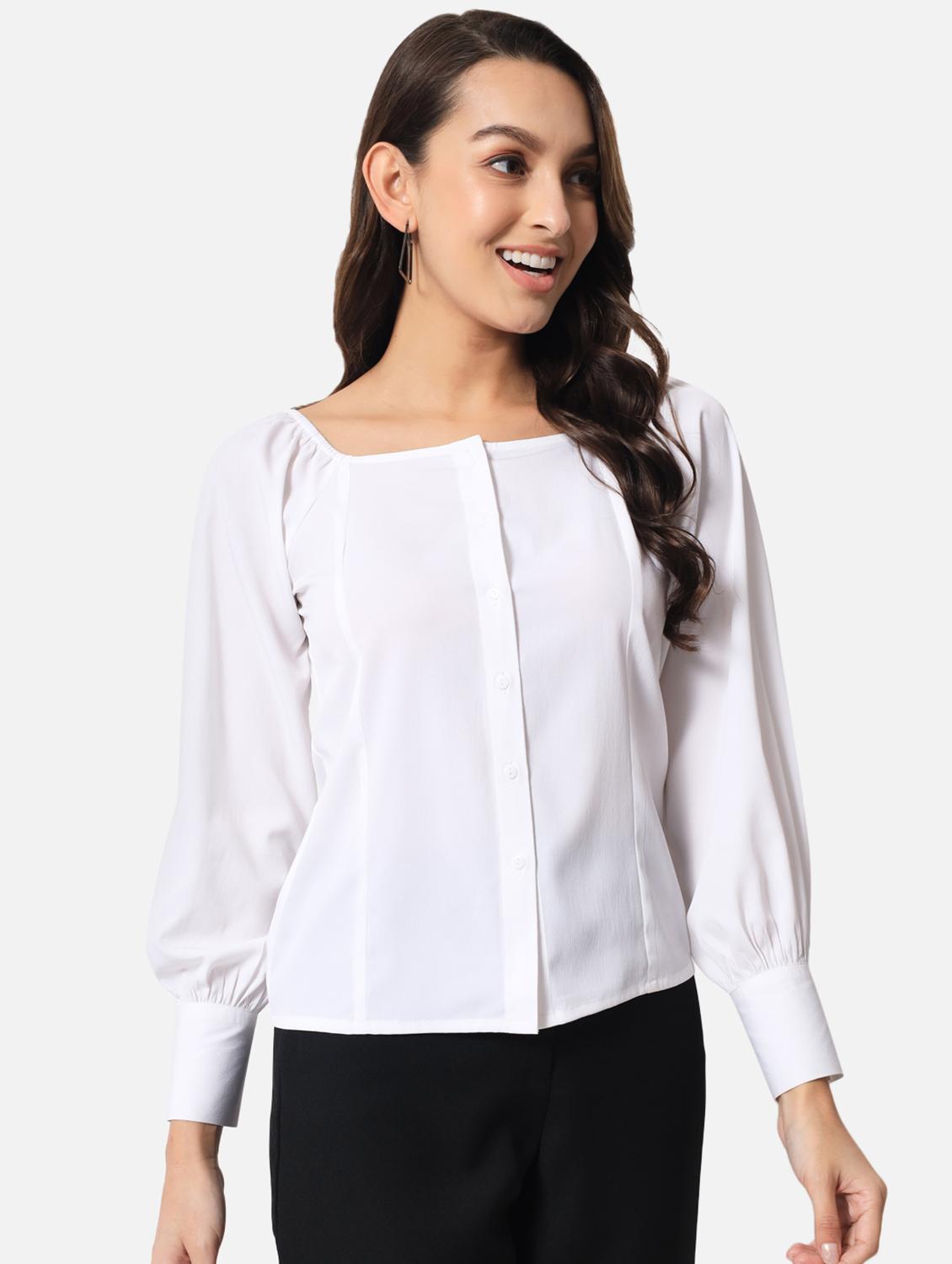 women's straight square neck top - 19086811 -  Zoom Image - 0