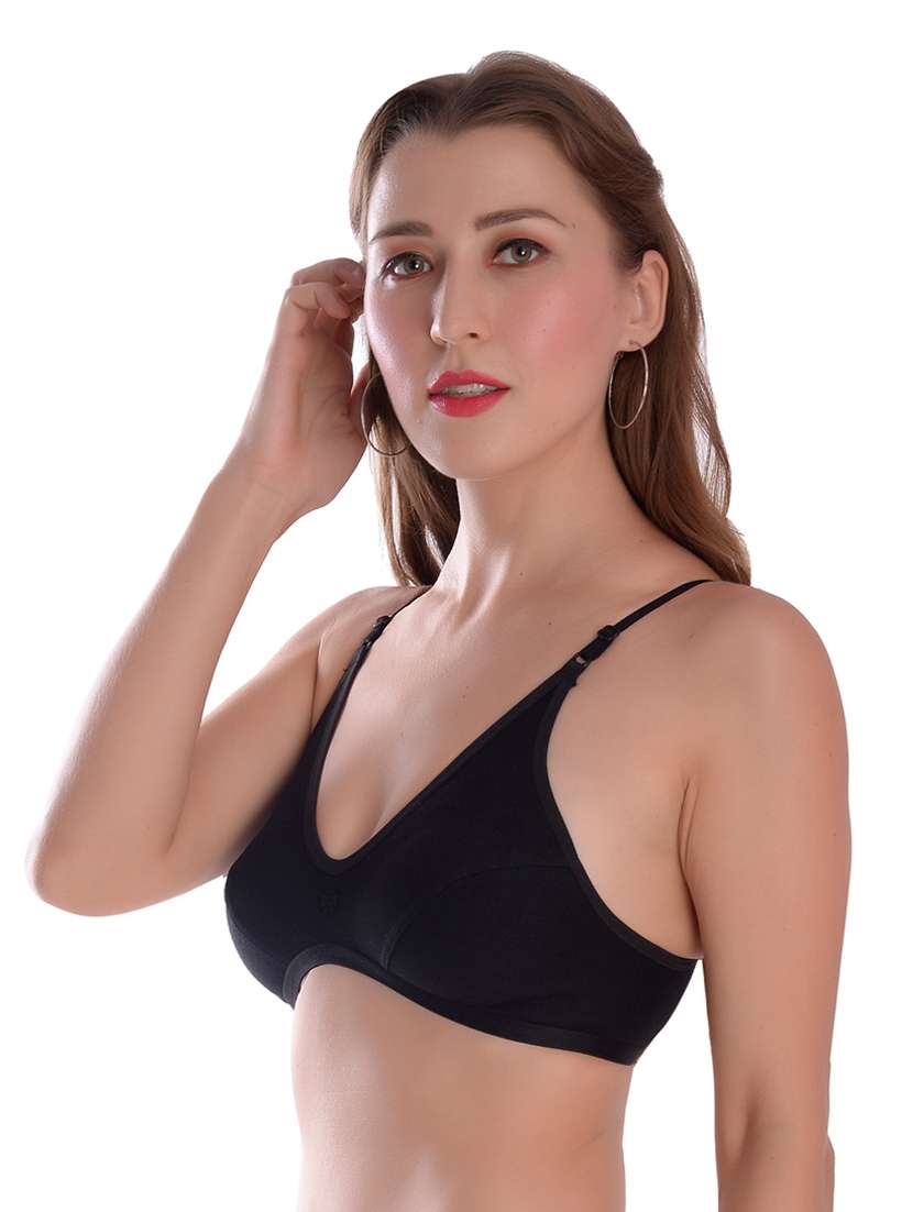 black solid t-shirt bra - 19087082 -  Standard Image - 1