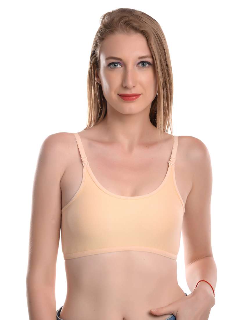 pack of 3 multi colored solid sports bra - 19087100 -  Standard Image - 4