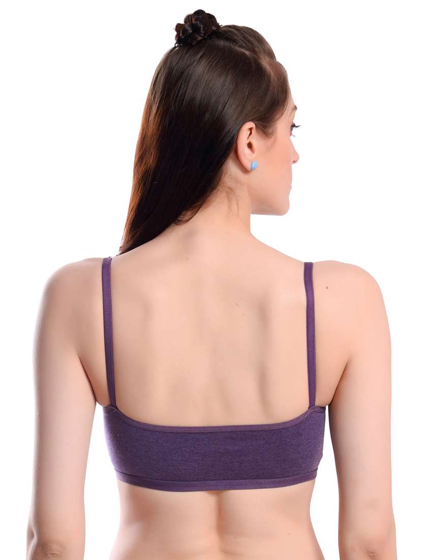 pack of 3 multi colored solid sport bra - 19087285 -  Standard Image - 4