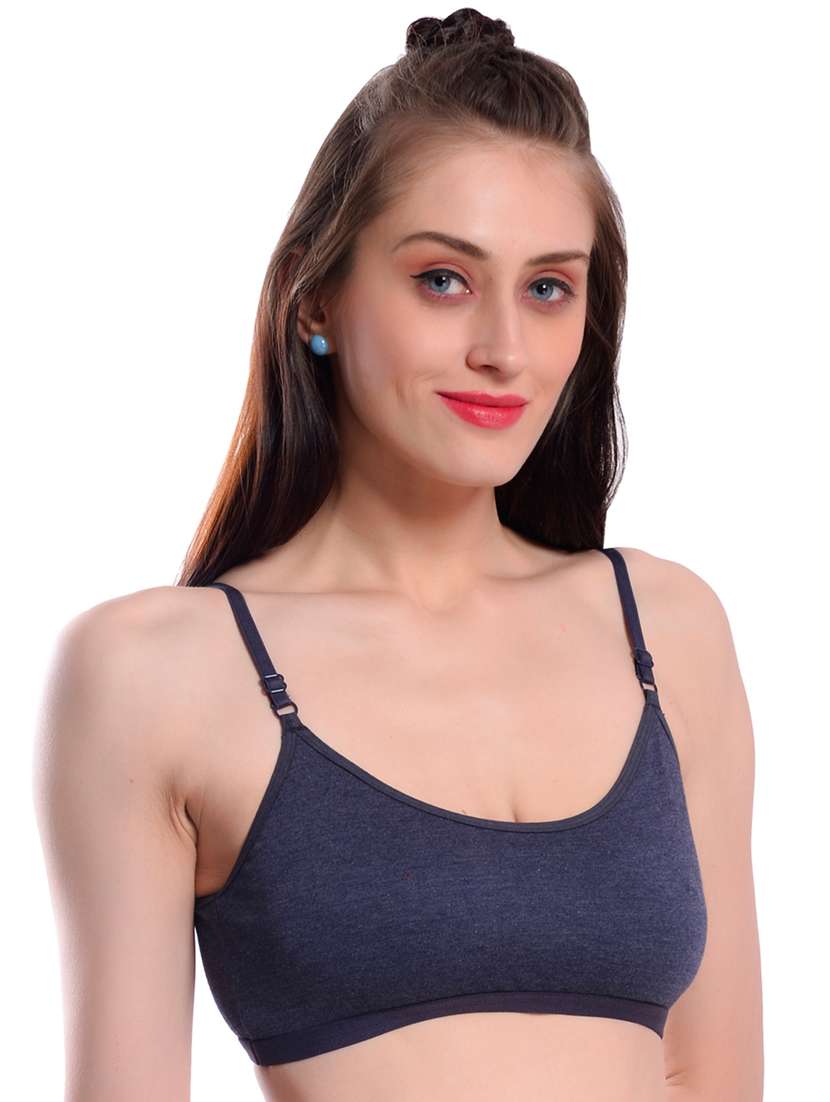 pack of 3 multi colored solid sport bra - 19087290 -  Standard Image - 6